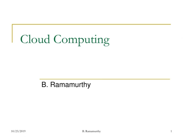 Cloud Computing