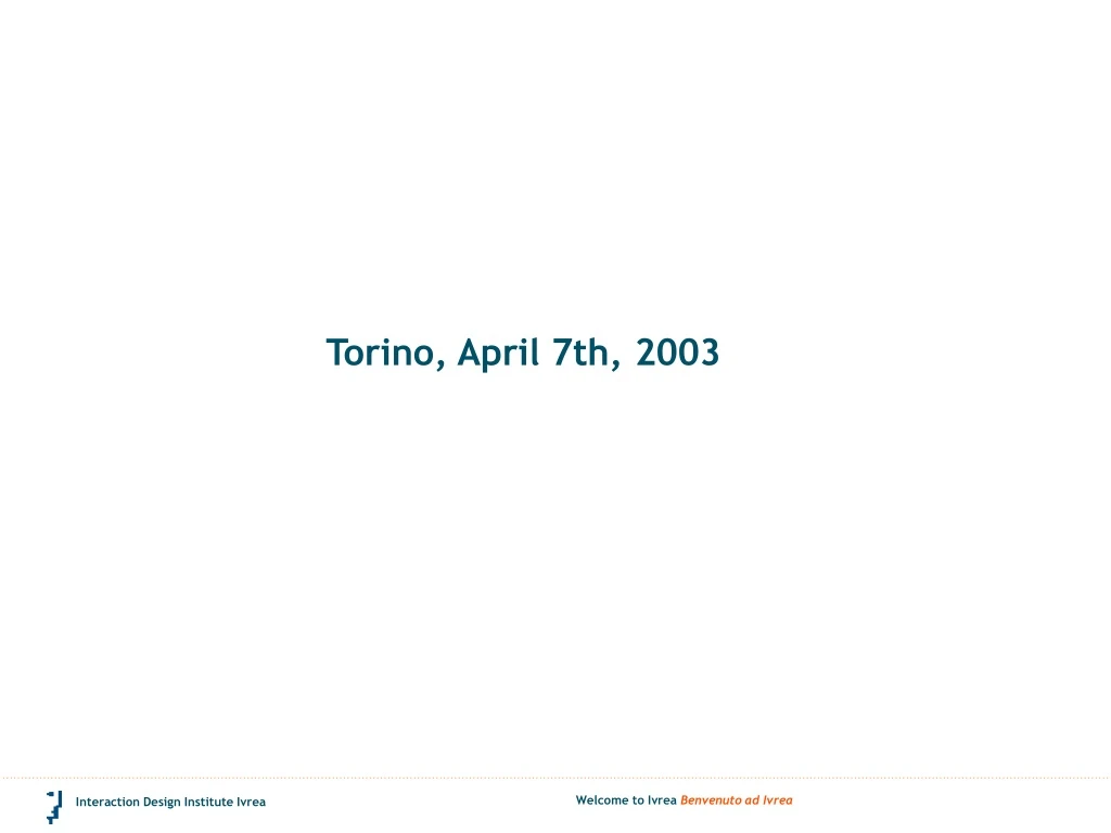 torino april 7th 2003