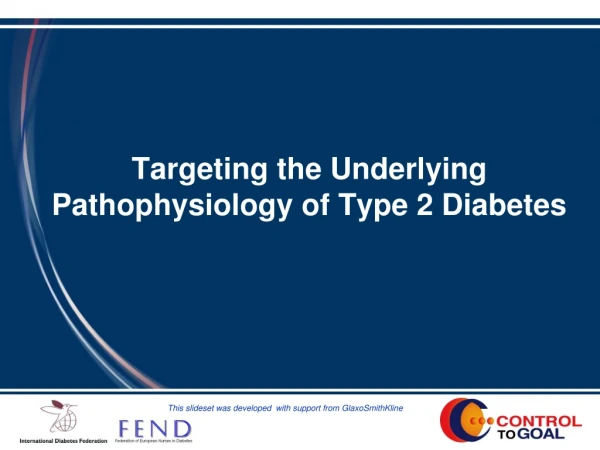 Targeting the Underlying Pathophysiology of Type 2 Diabetes