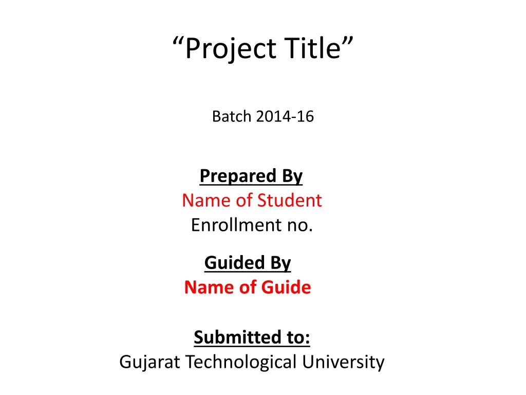 project title batch 2014 16