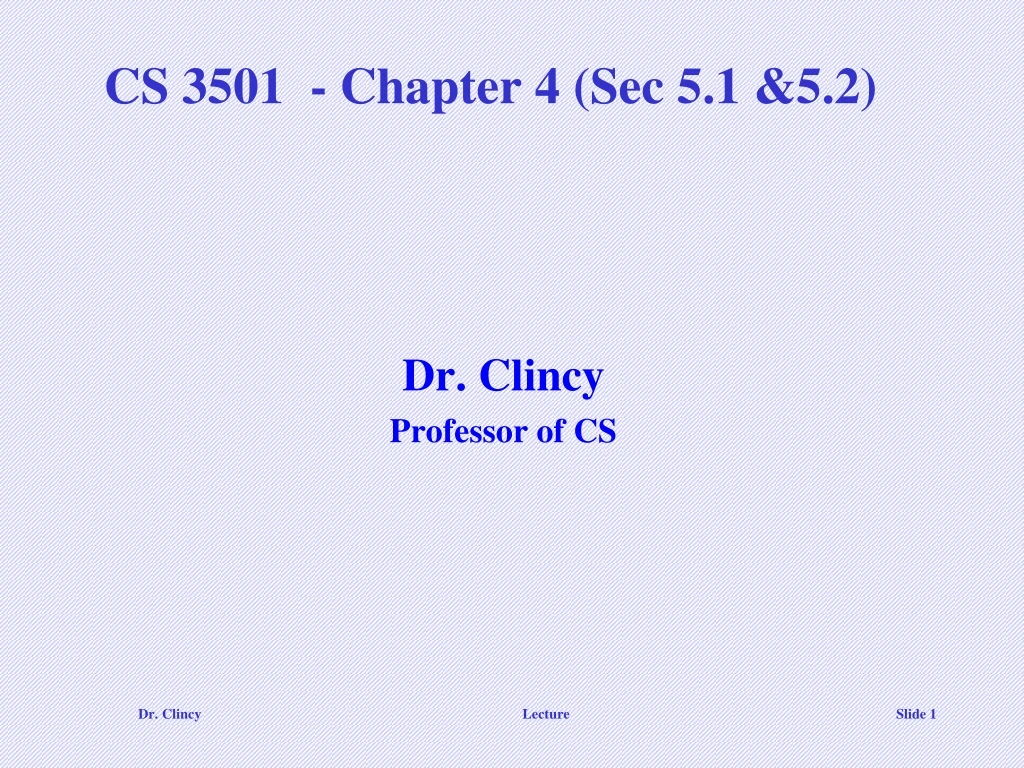 cs 3501 chapter 4 sec 5 1 5 2