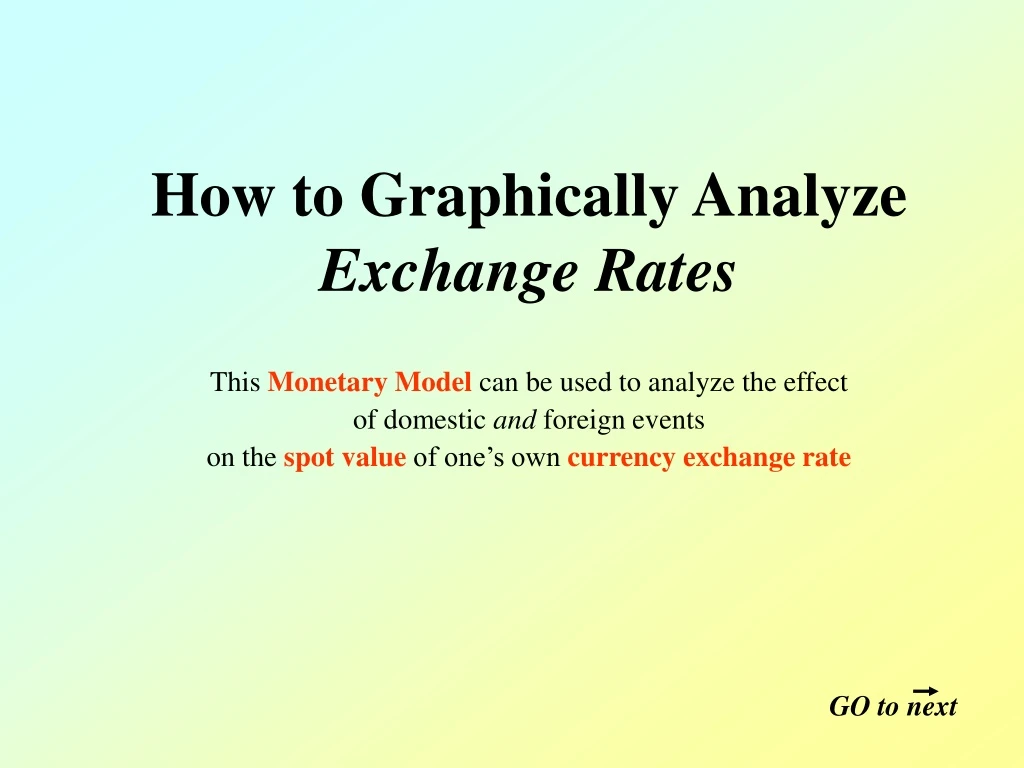 how to graphically analyze exchange rates