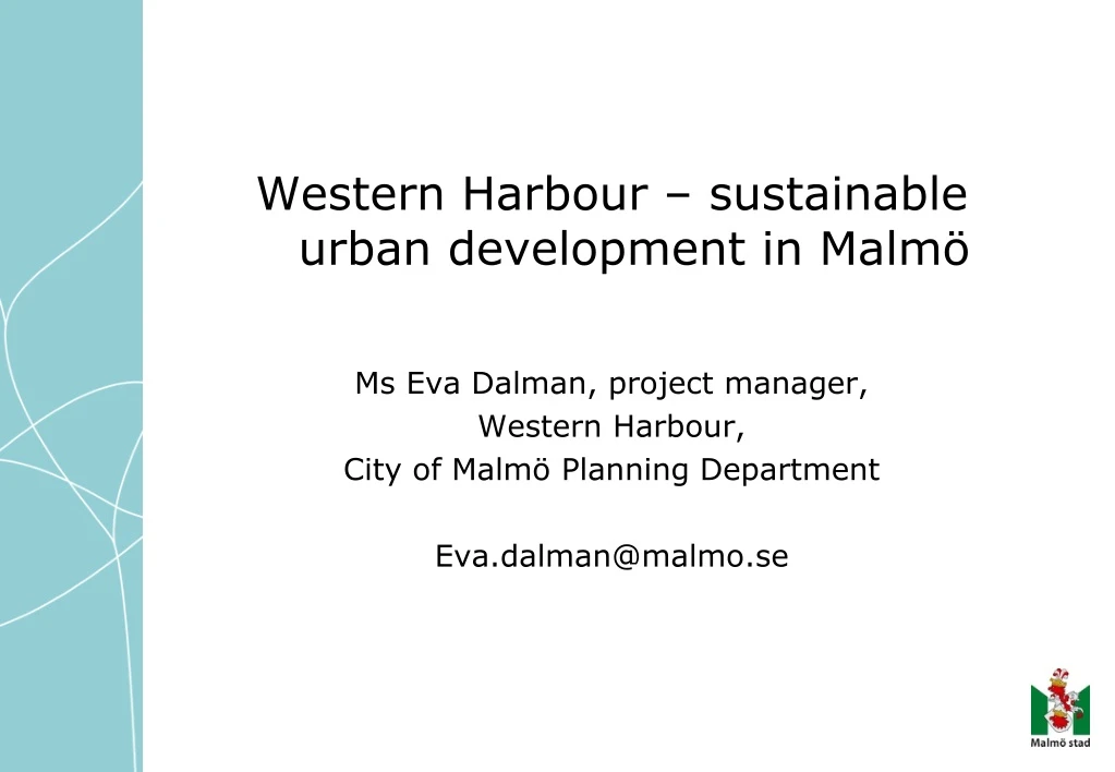 western harbour sustainable urban development