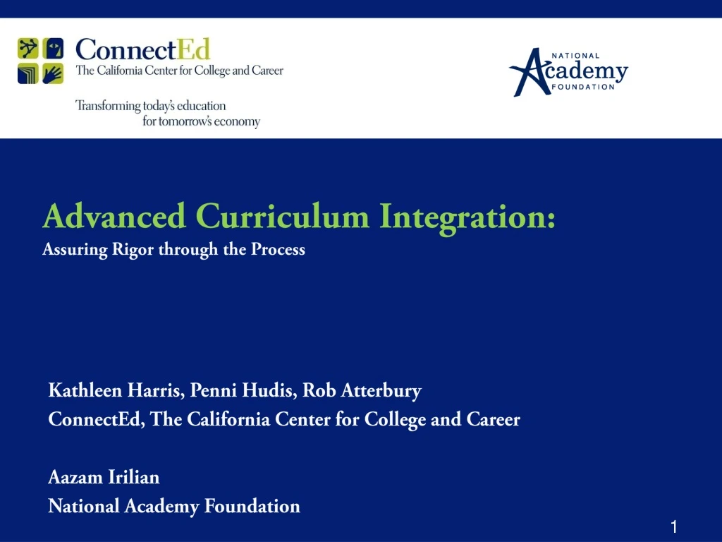 advanced curriculum integration assuring rigor