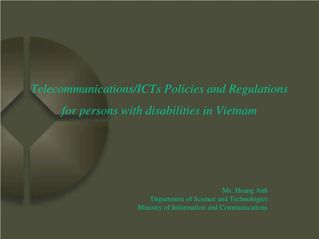 telecommunications icts policies and regulations for persons with disabilities in vietnam