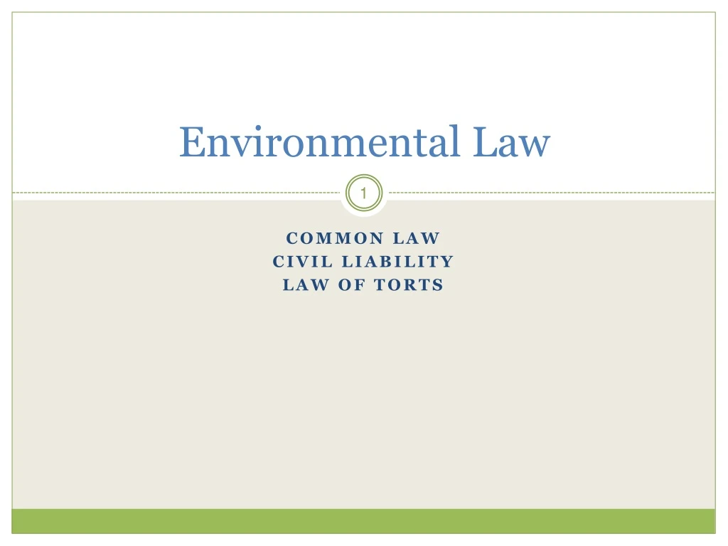 environmental law