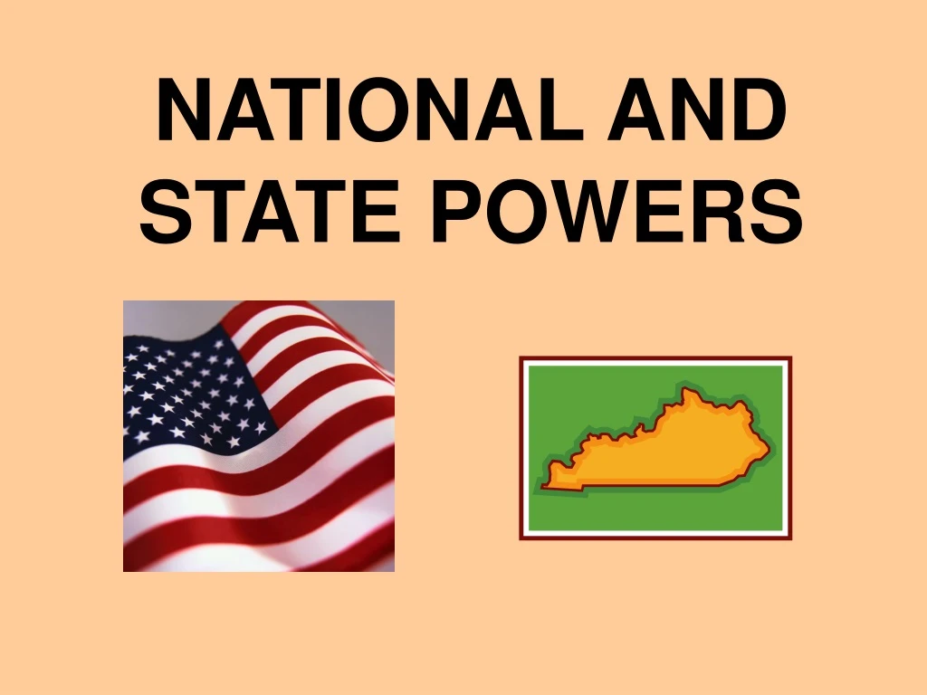 national and state powers
