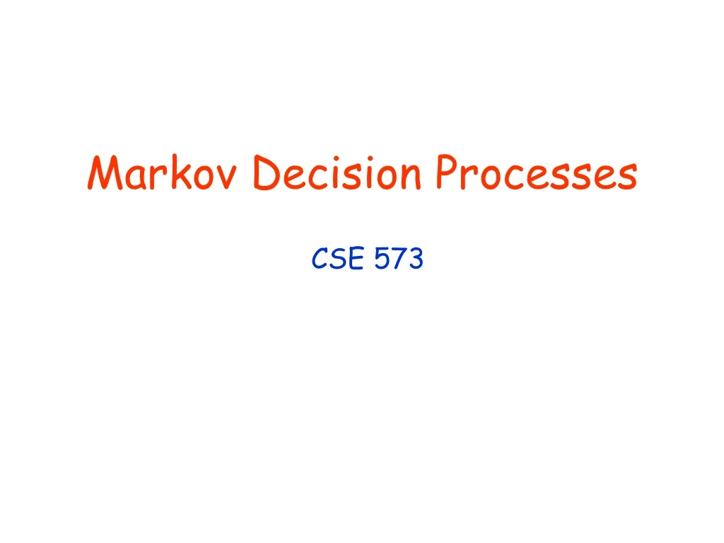 markov decision processes