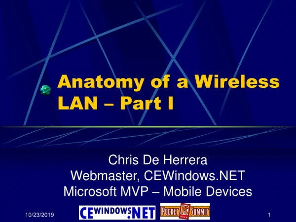 Anatomy of a Wireless LAN – Part I
