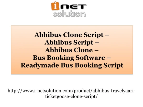 Bus Booking Software - Readymade Bus Booking Script