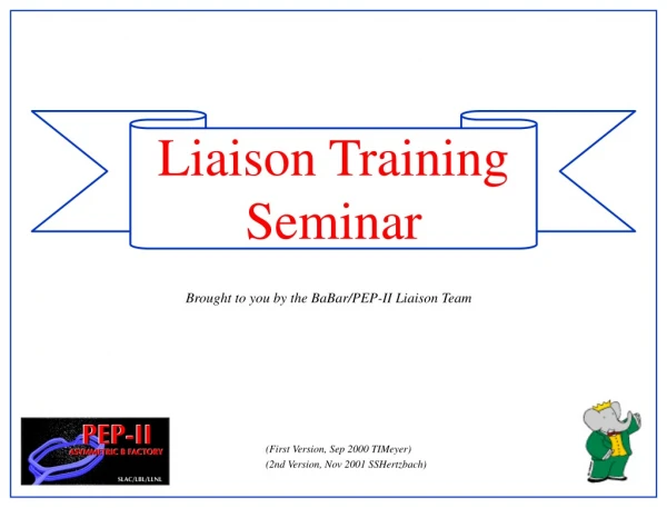 Liaison Training Seminar