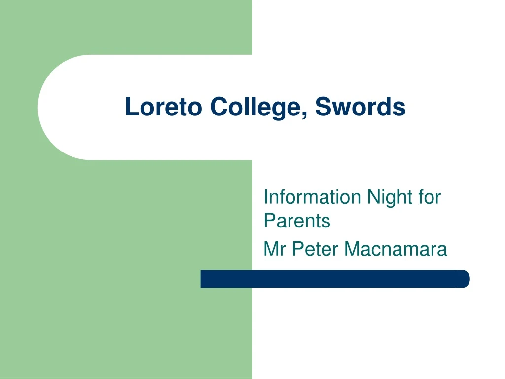 loreto college swords
