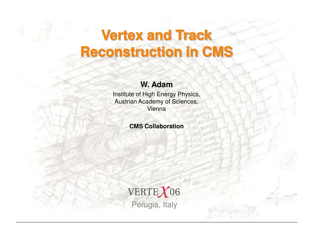 vertex and track reconstruction in cms