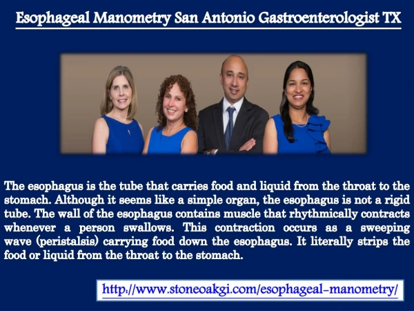 Esophageal Manometry San Antonio Gastroenterologist TX