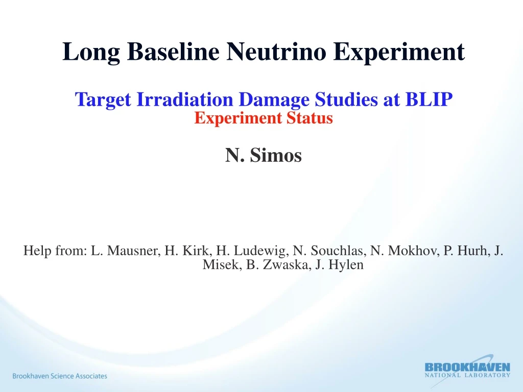 long baseline neutrino experiment target