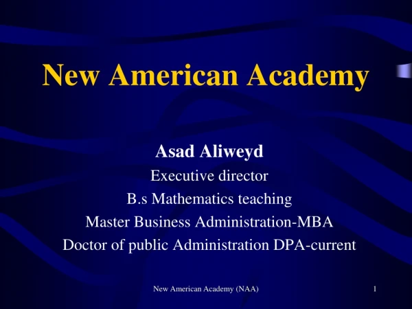 New American Academy