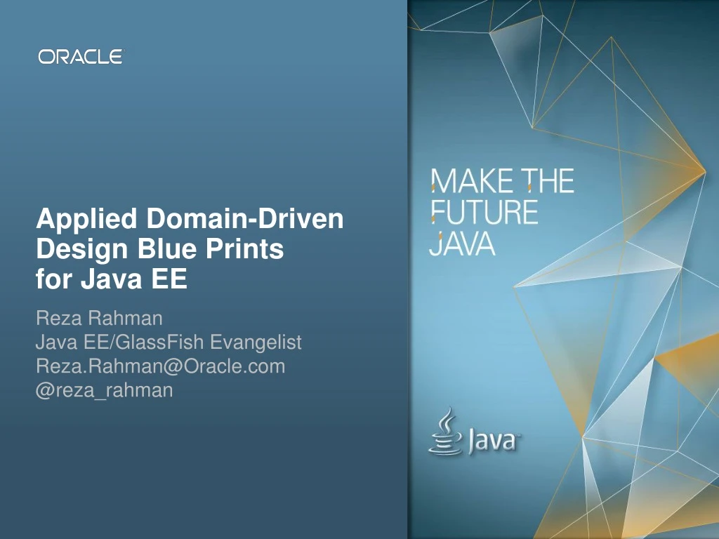 applied domain driven design blue prints for java ee