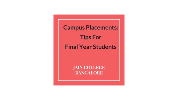 Campus Placement Tips for Final year Students