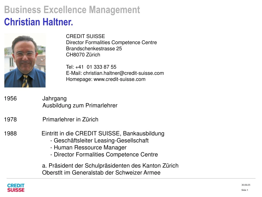 business excellence management christian haltner