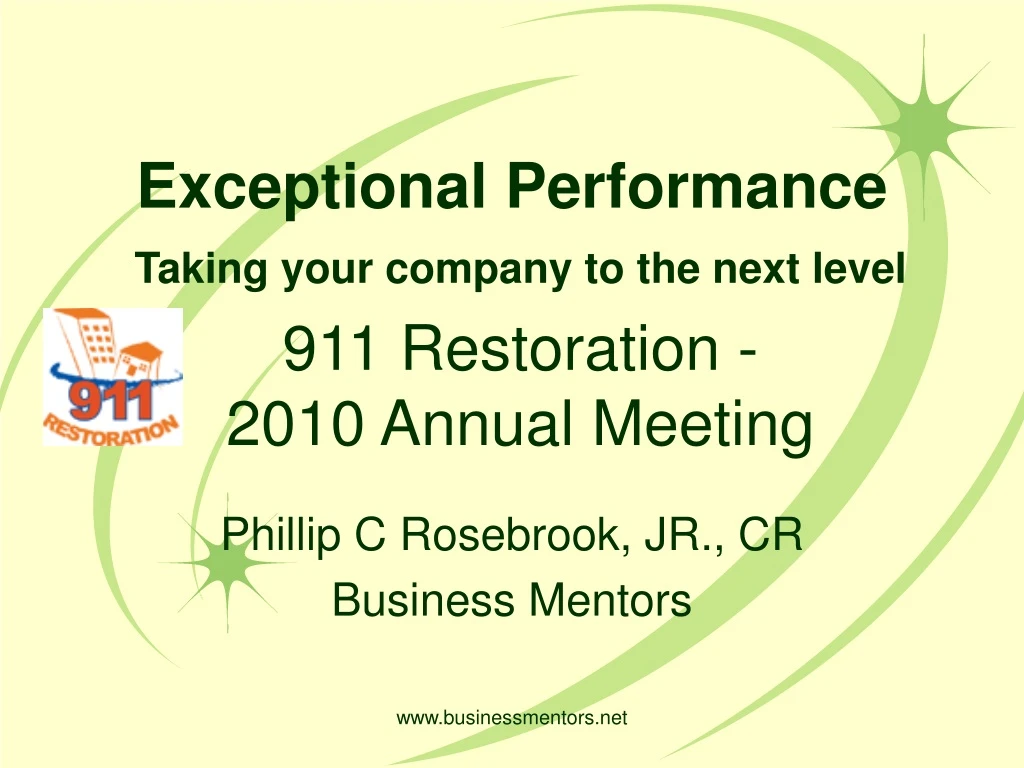 exceptional performance taking your company to the next level