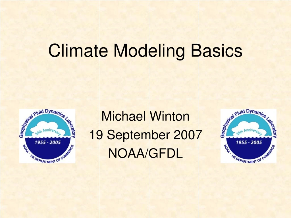 climate modeling basics