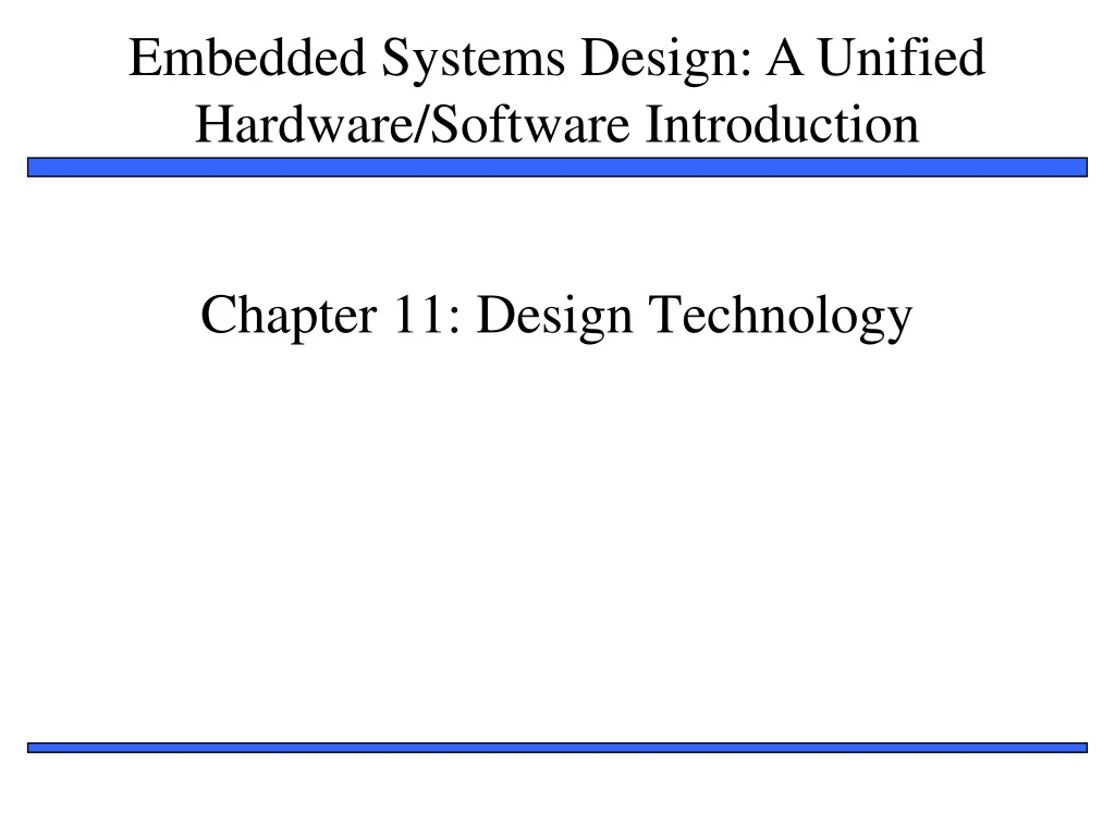chapter 11 design technology