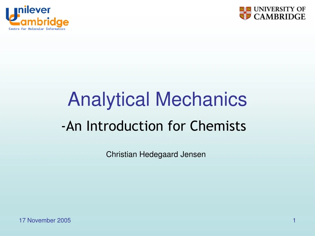analytical mechanics