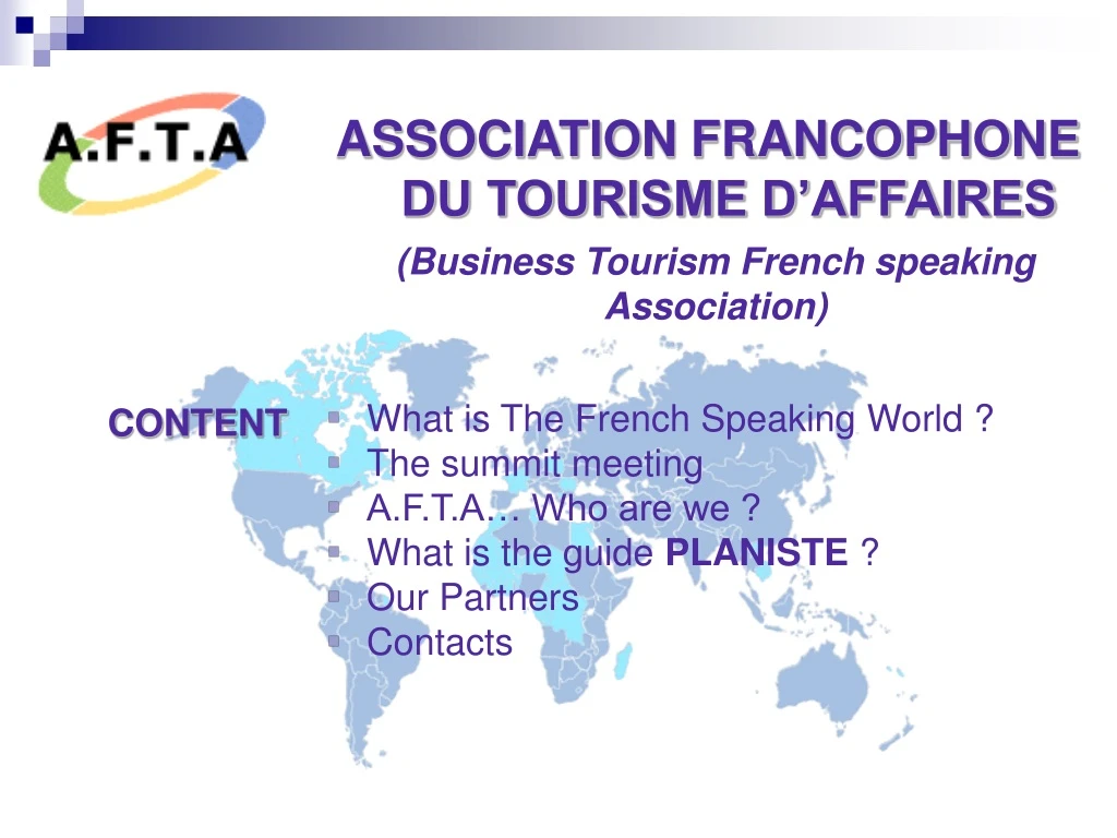 association francophone du tourisme d affaires