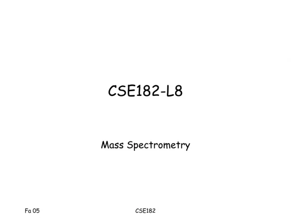 CSE182-L8