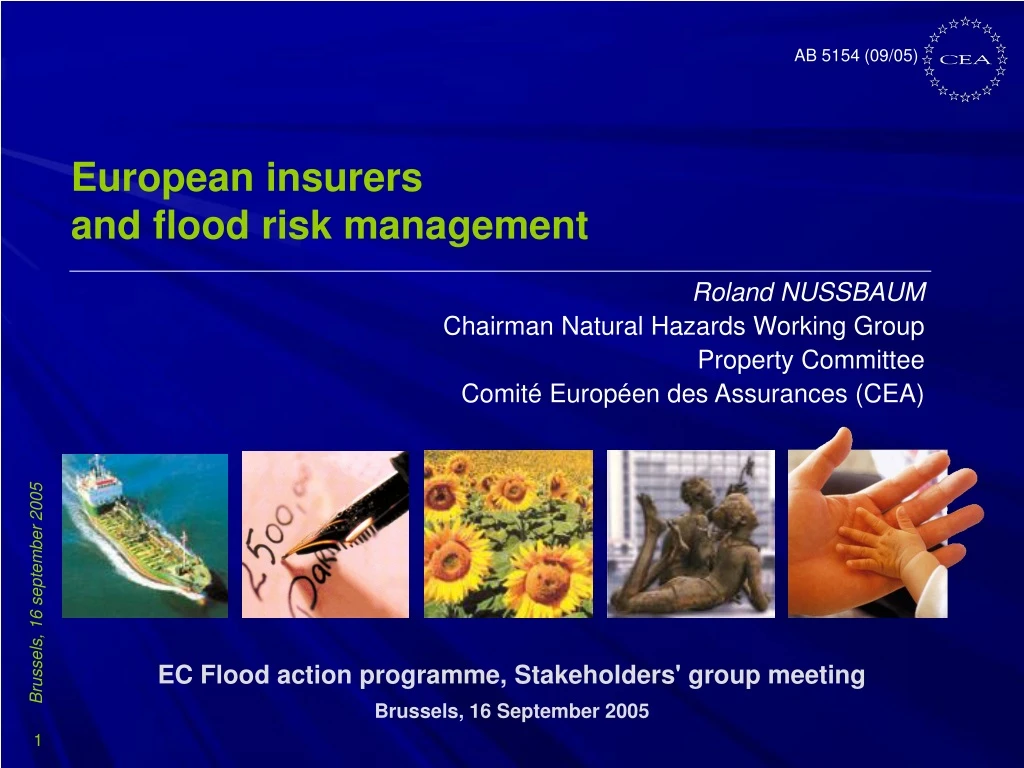 ec flood action programme stakeholders group meeting brussels 16 september 2005