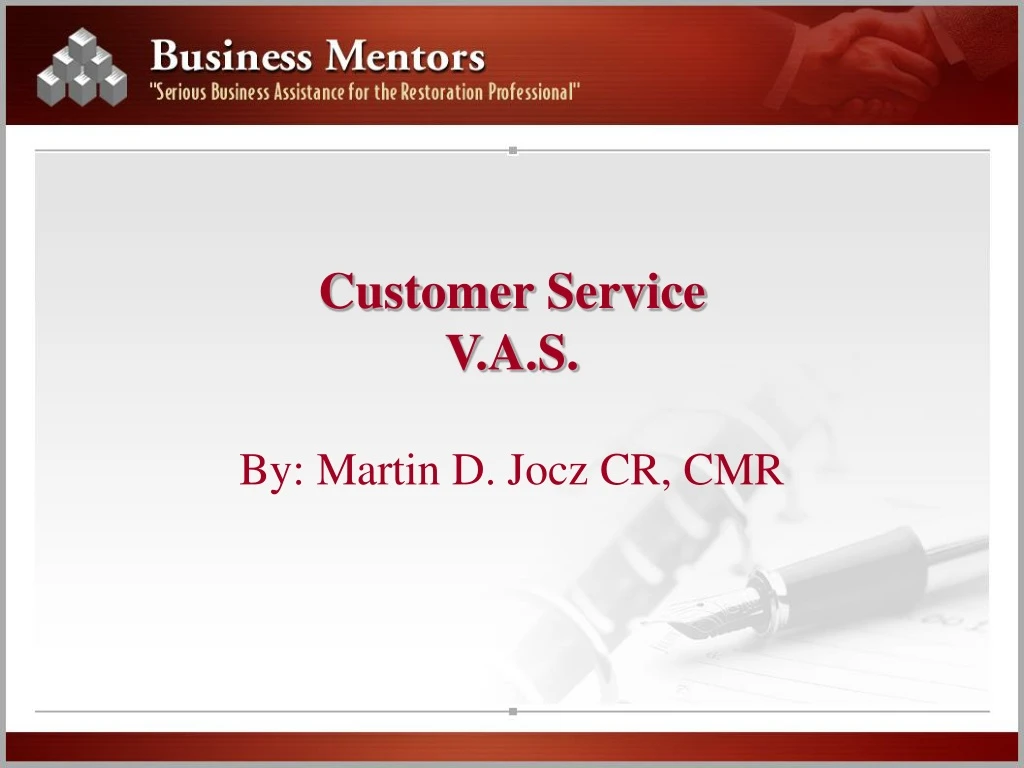 customer service v a s