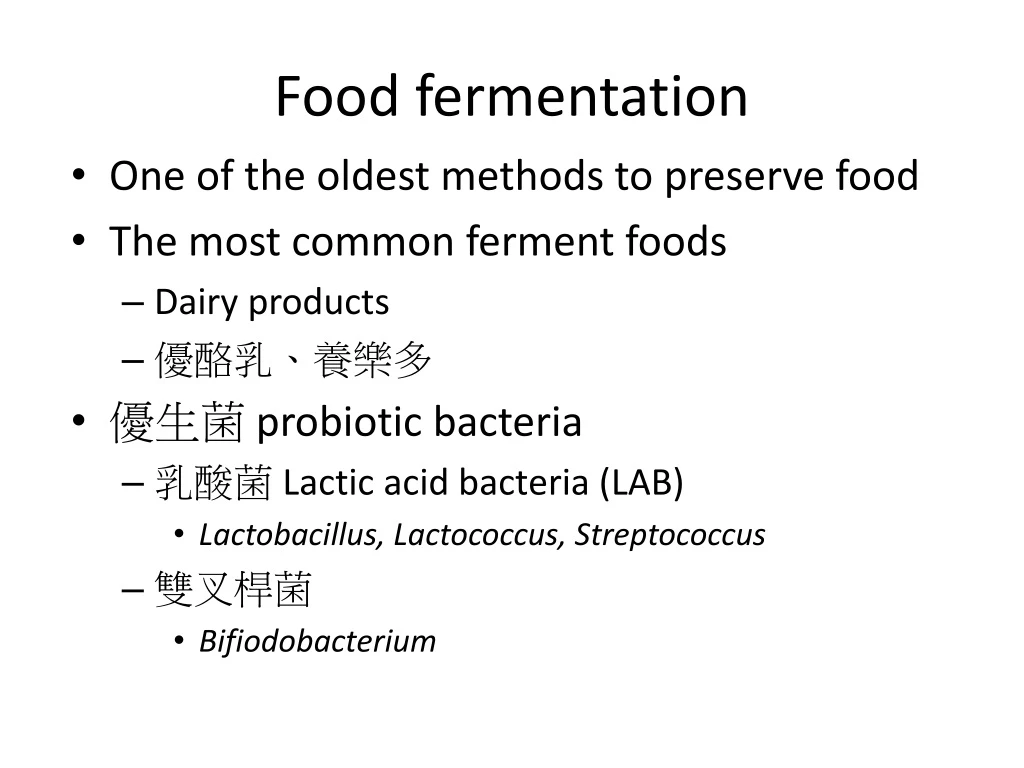 food fermentation