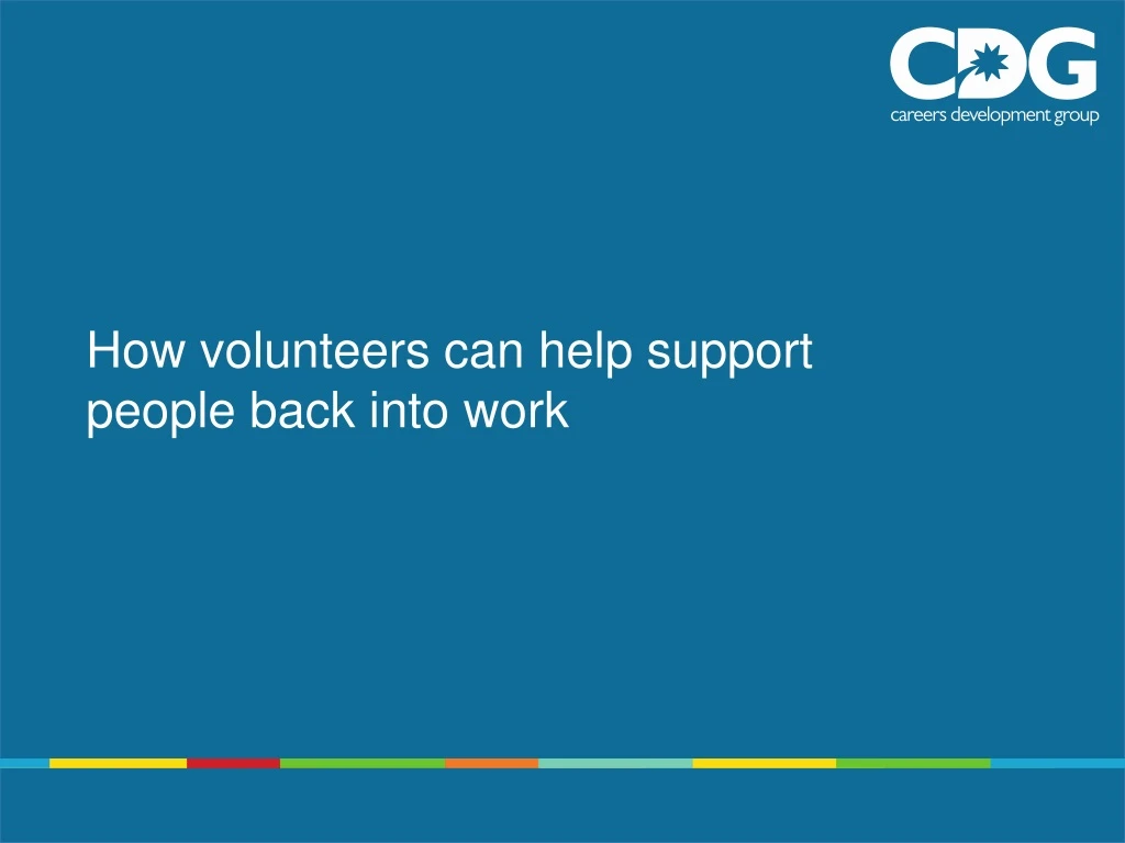 how volunteers can help support people back into