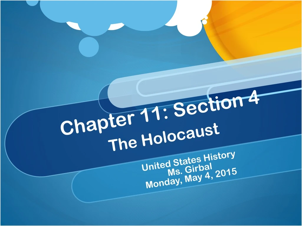 chapter 11 section 4 the holocaust