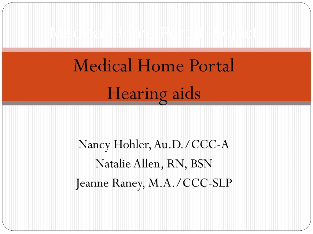 medical home portal project