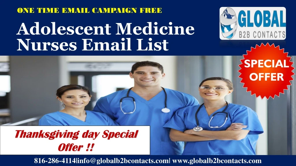 adolescent medicine nurses email list