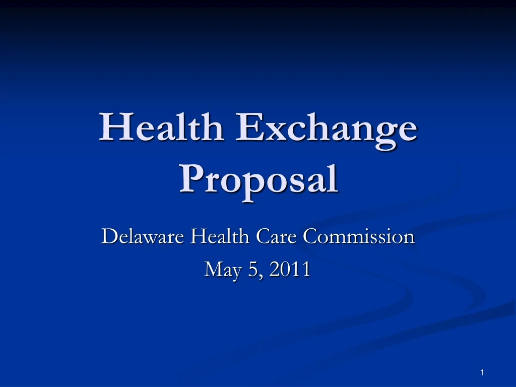 health exchange proposal
