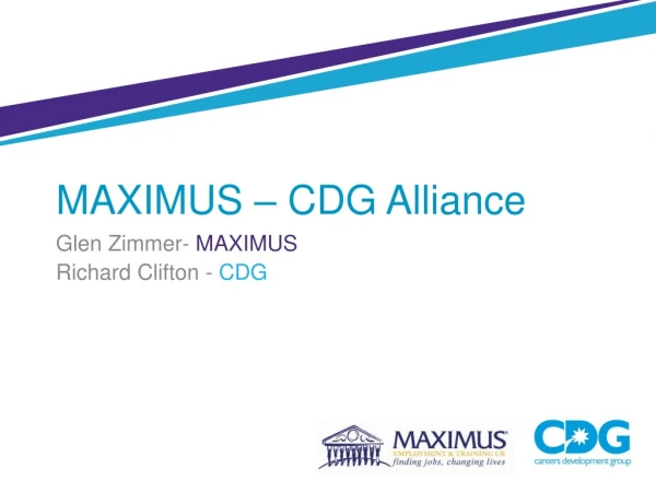 MAXIMUS – CDG Alliance