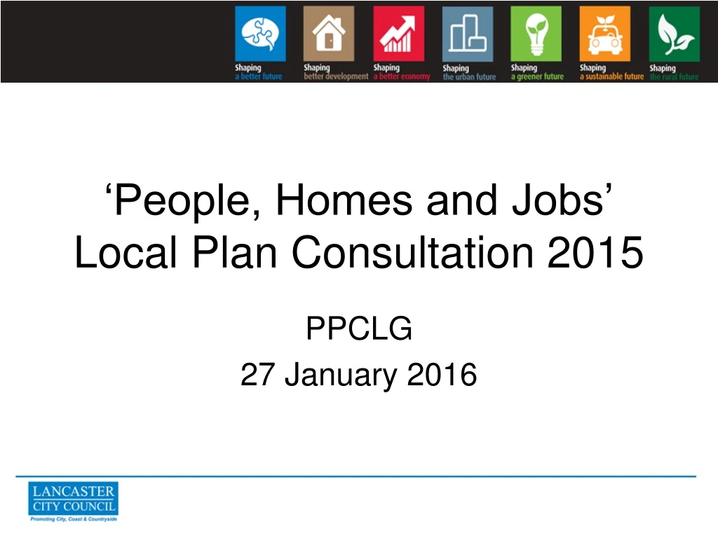 people homes and jobs local plan consultation 2015