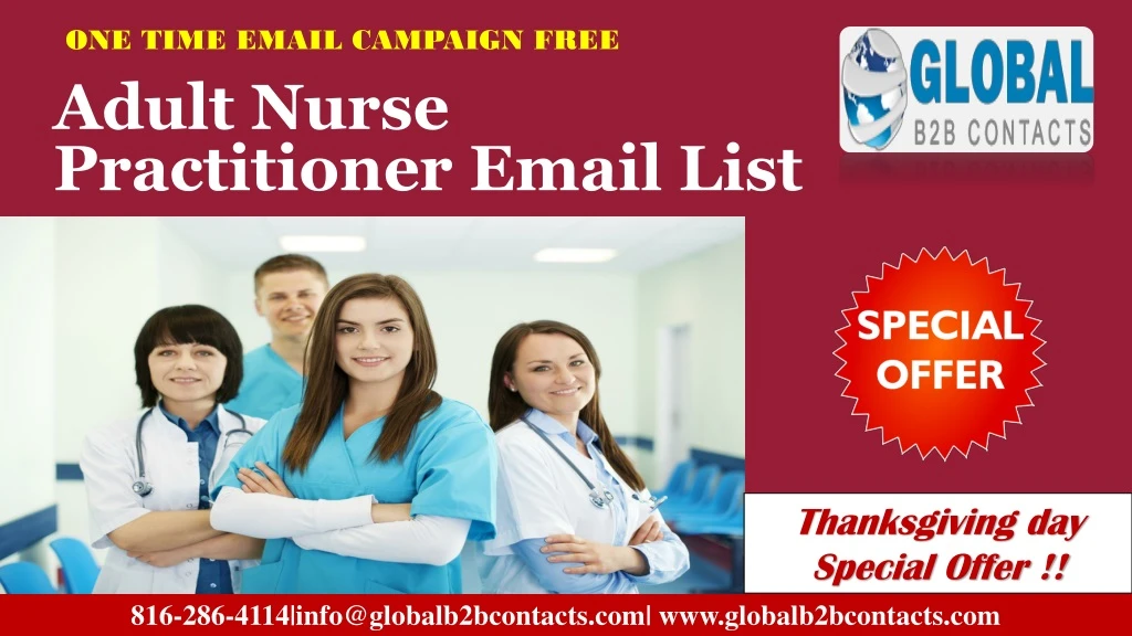 adult nurse practitioner email list