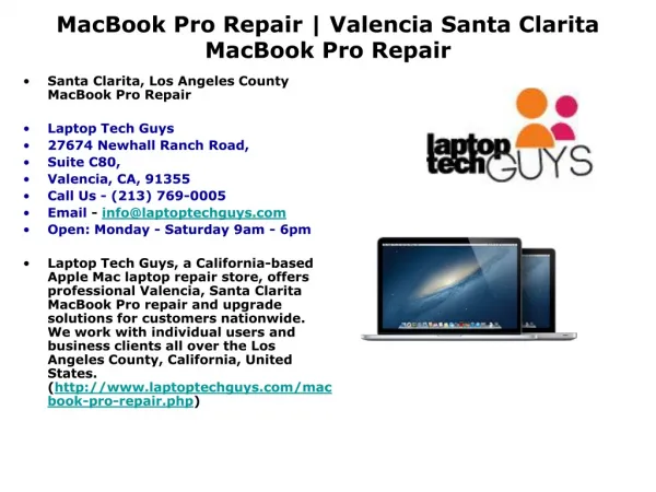 MacBook Pro Repair | Valencia Santa Clarita MacBook Pro Fix