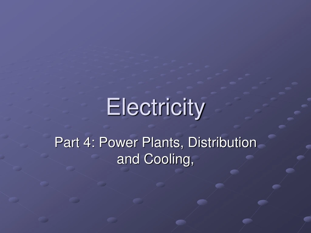 electricity