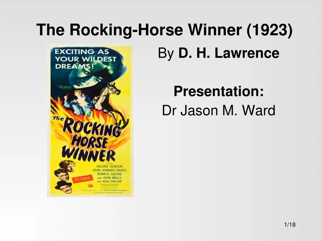 the rocking horse winner 1923