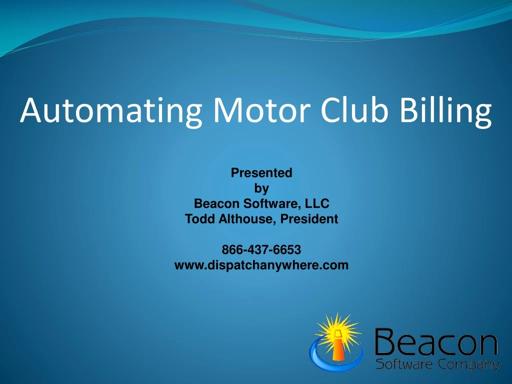 automating motor club billing