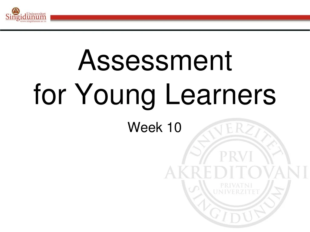 assessment for young learners
