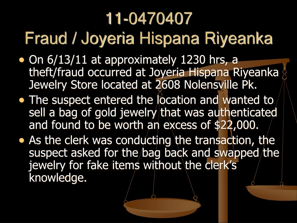 11 0470407 fraud joyeria hispana riyeanka