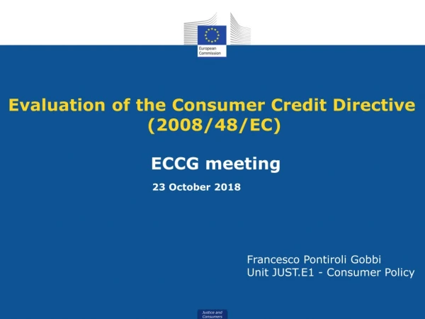 Evaluation of the Consumer Credit Directive (2008/48/EC)