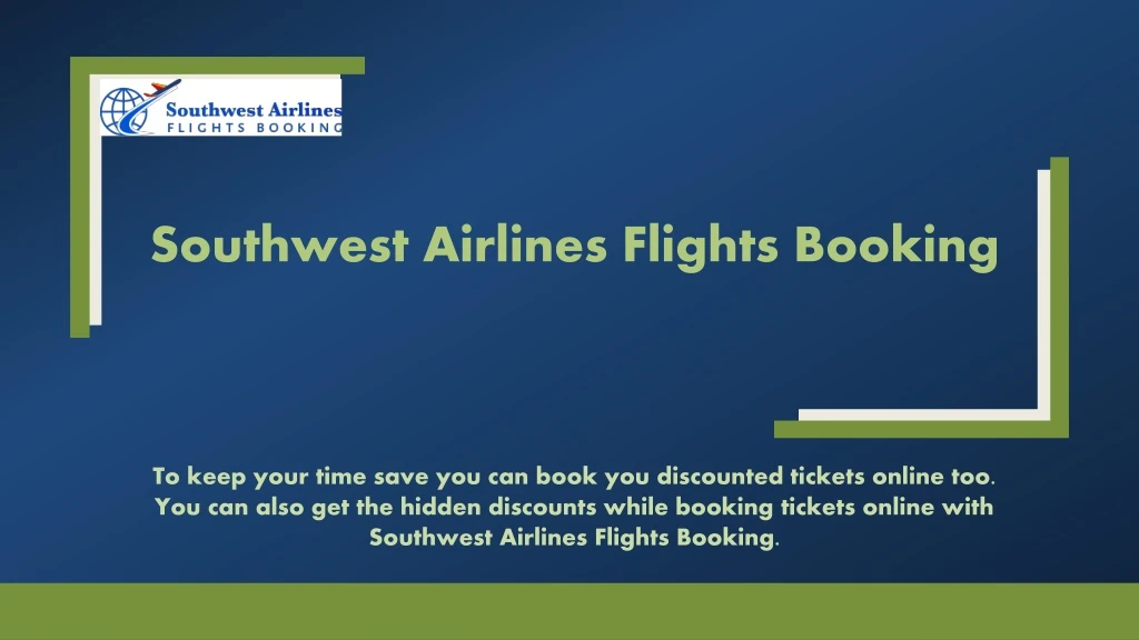 southwest airlines flights booking