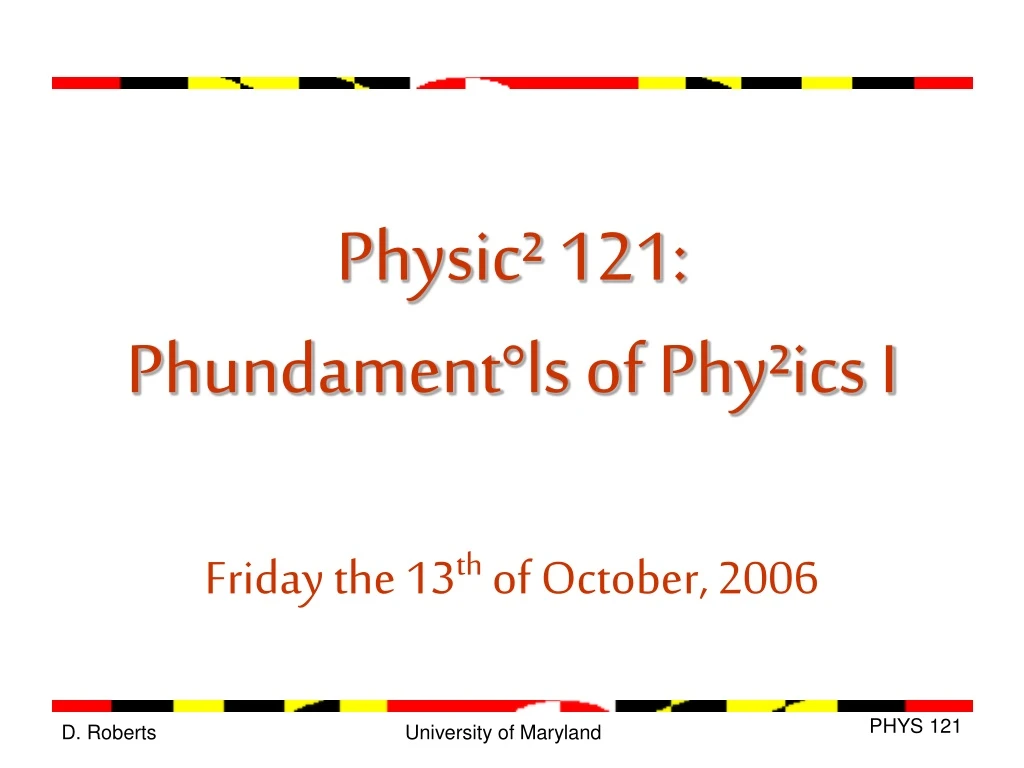 physic 121 phundament ls of phy ics i