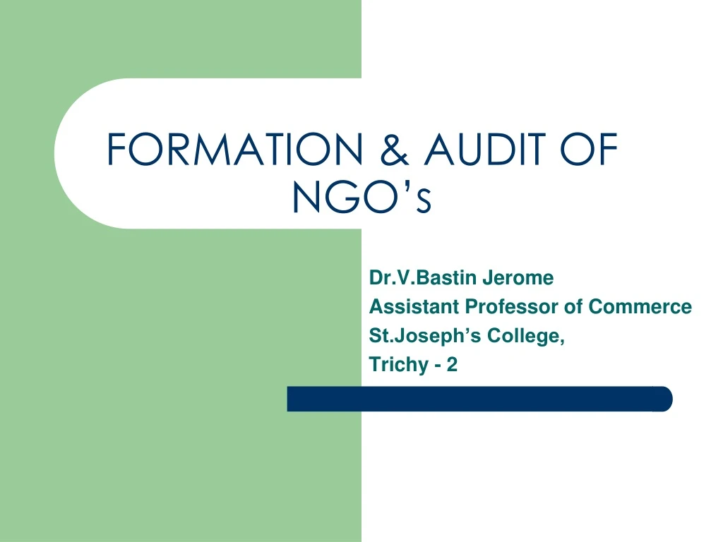 formation audit of ngo s